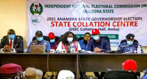 INEC's Returning Officer, Prof. Florence Obi: says she would not announce the result of the election until a supplementary election is held in Ihiala Local Government.
