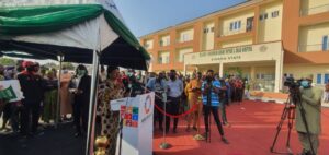 Princess Adejoke Orelope-Adefulire speaking during the inauguration of Kwara MCC on Monday