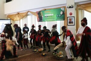 Idoma cultural group performing at the Second Edition of the Nigeria Cultural Show at Nigeria House in New York
