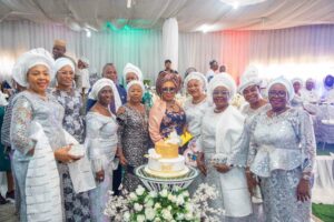 Celebrant(middle) with friends