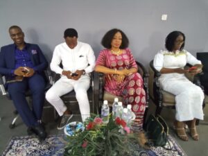 From the left is Mr Wisdom Osiri the lead Consultant of Leadwide Consultancy,beside him is Mr Victor Itonyo the Chairman of Quantum Business, Entrepreneurship School, Mrs Stephanie Oarhe, a motivational Speaker and Mrs Josephine Itonyo, the Managing Director of Quantum Business, Entrepreneurship School in Port Harcourt.