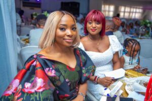 Miss Tobi Onanuga and Molayo Emiola at the event