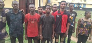 Some of the rescued kidnapped victims