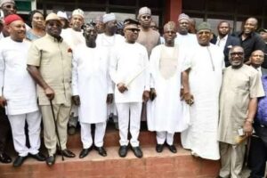 Wike and members of PDP NWC