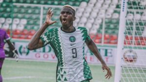 Victor Osimhen: scores four of the 10 goals by Nigeria's Super Eagles against Sao Tome