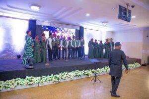 Scene from the evening of Evening of Tributes for Prof Soyinka