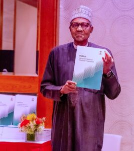 President Buhari at strategic High Level Event held on the sidelines of the 77th session of United Nations General Assembly in New York to launch Nigeria’s Integrated National Financing Framework (INFF) for Sustainable Development.