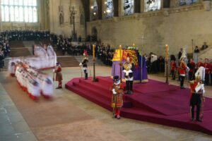 Thousands pass Queen Elizabeth’s coffin as she lies in state in London
