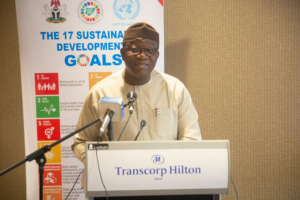 Gov. Fayemi speaking at the unveiling of Ekiti State Development Plan 2021-2050 in Abuja