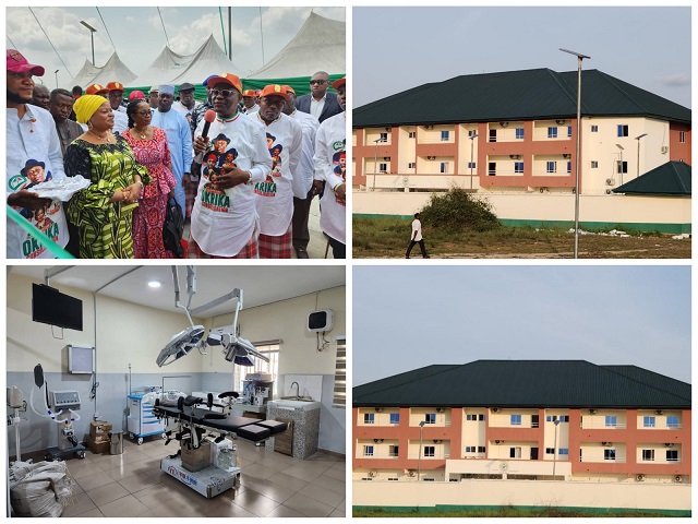 Rivers State governor, Nyesom Wike, has showered encomiums on the Senior Special Assistant to President Muhammadu Buhari on Sustainable Development Goals, Princess Adejoke Orelope-Adefulire for delivery of a 100 Bed Mother and Child Hospital in Okrika area of Rivers State.