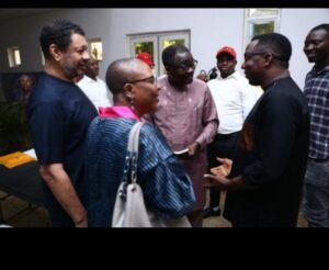 From left: Olaokun Soyinka, Kunle Ajibade, Lola Shoneyin and Omoyele Sowore at the event.