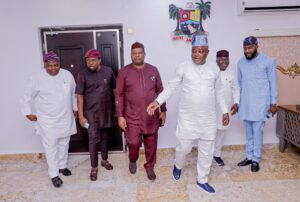 Lagos Speaker, Obasa, third right, and his counterparts from other South West states