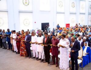 A cross section of the newly elected LG council chairmen being inaugurated