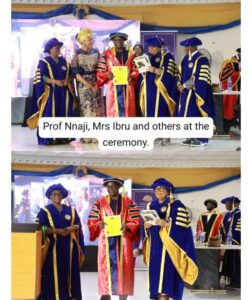 Prof. Nnaji, Mrs Ibru and others at the ceremony