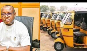 Ikwerre local government Chairman, Rivers State, Samuel Nwanosike, cross section of Motorcycles