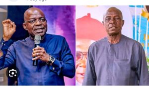 Governor Otti, left, the late Maduka Zachery, right