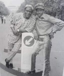 King Sunny Ade, right, and Chief Bolarinwa Abioro