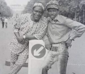 King Sunny Ade, right, and Chief Bolarinwa Abioro