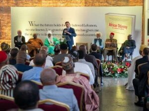 Habib Jaafar delivering his speech