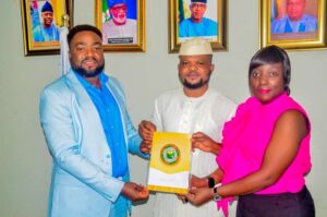LR: Mr. Adetilewa Adetomiwa, Principal Consultant to Aerofield Homes, Middle, Mr. Armstrong Akintunde, MD/CEO Aerofield Homes Ltd and Barrister Jaiyeoba Adepeju