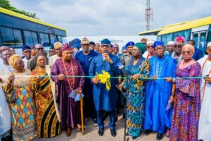 Gov Dapo Abiodun today launched Compressed Natural Gas (CNG) Mass Transit Buses.