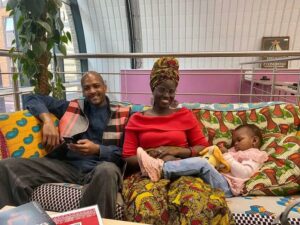 Mame Bougouma Dienne, Woppa Diallo and their daughter Queen Mimi
