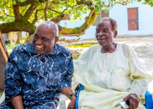 Deji Chief Deji Fasuan, 92, and Governor Biodun Oyebanji