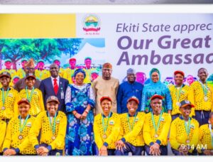 Gov Oyebanji and Ekiti athletes