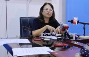 Ms Munduate during the Press Conference