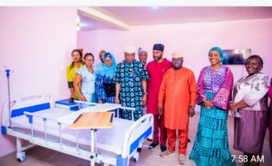 Governor Oyebanji while commissioning the Okesa Comprehensive Health Centre, Ado Ekiti