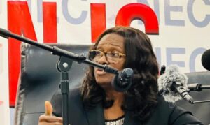 NEC Chairperson, Madam Davidietta Brown Lansana… Strict and impartial