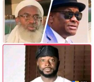 Gunmi, top left; Wike, right and Smart Tonye Adoki