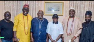 Marcus Garvey's son, Julius, visits Obasanjo