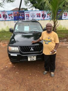 Abubakar Hashim on the field in Liberia