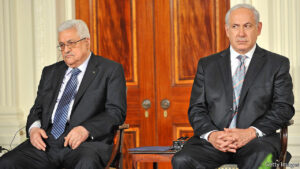 Benjamin Netanyahu and Mahmud Abbas