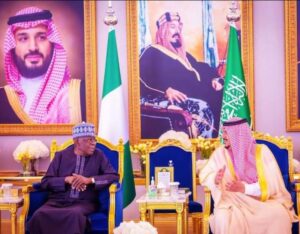 President BolaTinubu and the Saudi monarch