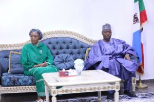 The First Lady , Senator Remi Tinubu, Governor of Borno State, Babagana Umar Zulum, Fatsuma Kyari,