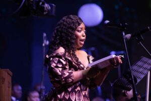 Francesca Chiejina performing at the 2023 MUSON Festival.
