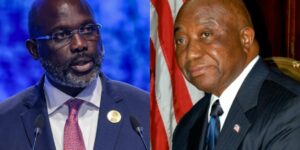 George Weah and Joseph Boakai