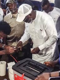 George Weah voting