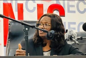 NEC Chairperson, Madam Davidietta Brown Lansana… strict and impartial