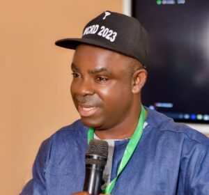 Dr Oparah (H.O.D), presenting his welcome address