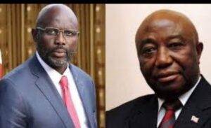 President George Weah and Joseph Boakai