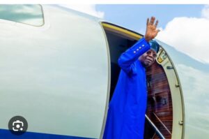 President Bola Tinubu travelling