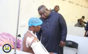 President Bio visited wounded soldiers