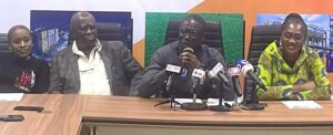 L-R: Chairperson, Hospitality, Logistics, Protocol and Security sub-committee, Isoken Omo; Director, Board of Trustees, Alaghodaro Economic Summit Ltd/Gte, Oluwole Iyamu SAN; Chairman Board of Trustees, Alaghodaro Economic Summit Ltd/Gte, Dr. Asue Ighodalo, and Chairperson, Local Organising Committee and Executive Secretary, Alaghodaro Economic Summit Limited/Gte, Eire Ifueko Alufohai,