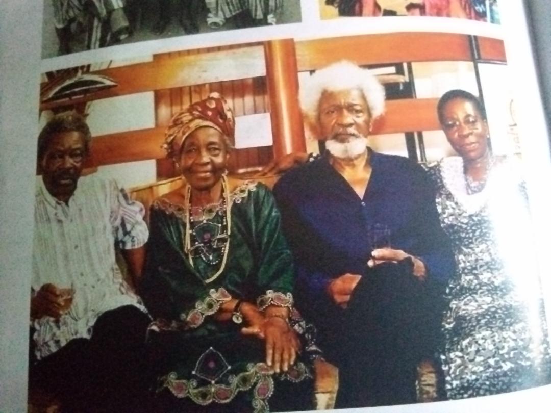 Family photo. From left, Professor Femi Soyinka, Mrs Tinu Aina, Professor Wole Soyinka and Professor Omofolabo Ajayi-Soyinka