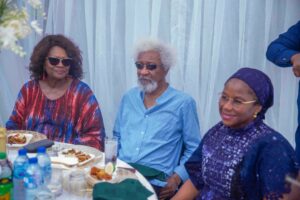 Mrs Yemisi Ransome Kuti, Professor Wole Soyinka and his wife, Folake
