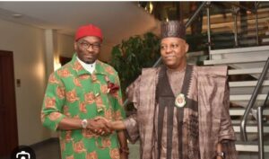 VP Shettima and the Deputy Speaker of the House of Representatives, Rt. Hon. Benjamin Kalu