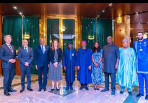 President Tinubu and the management of Shell Group, led by its Global Integrated Gas and Upstream Director, Ms. Zoe Yujnovich